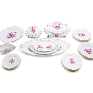 A Nymphenburg Porcelain Dinner