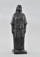 A Oaxacan Blackware Figurine,
