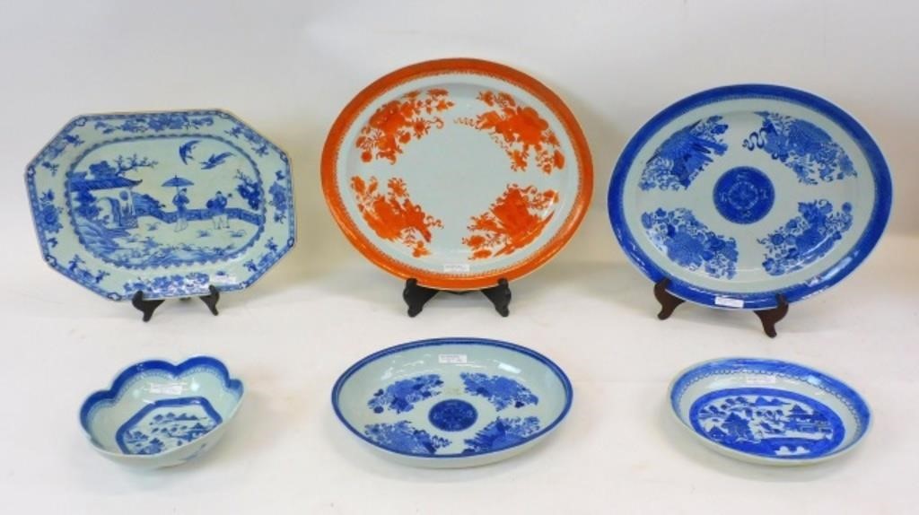A OF (6) CHINESE EXPORT PORCELAIN