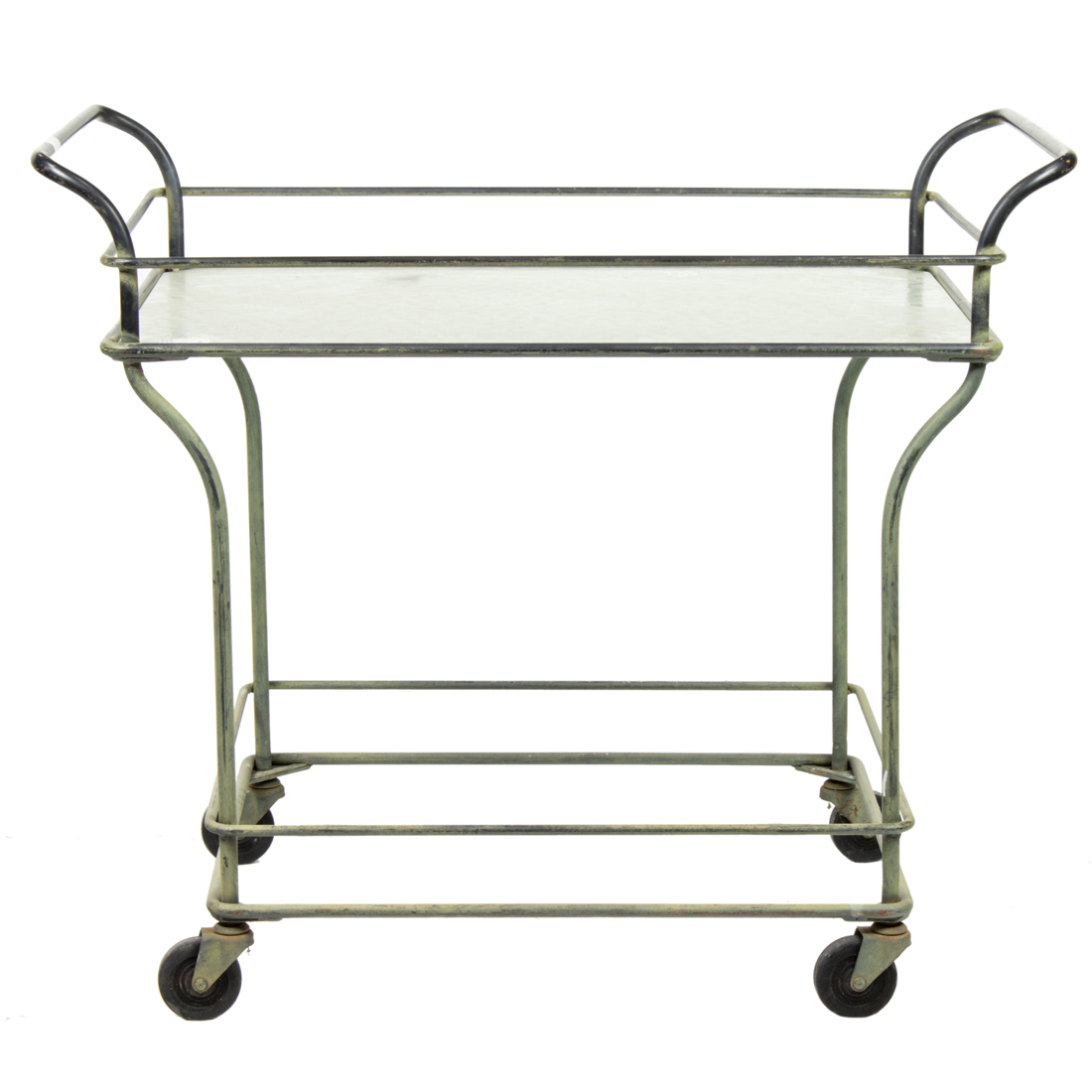 A OUTDOOR TEA CART WITH GLASS