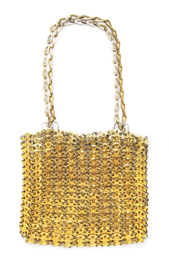 A Paco Rabanne Goldtone Chainmail