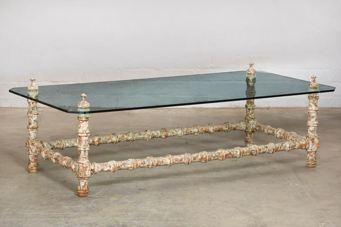A PAINT DECORATED FAUX BAMBOO