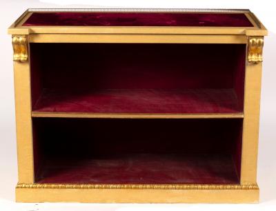 A painted and gilt-metal mounted