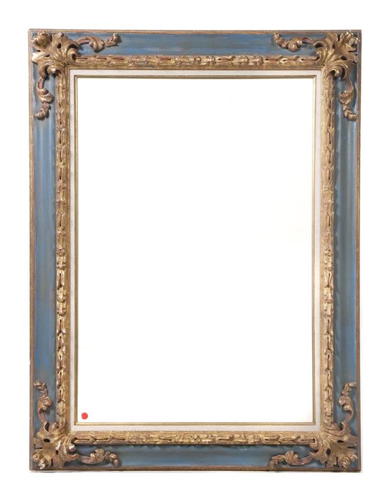 *A Painted and Parcel Gilt Frame of