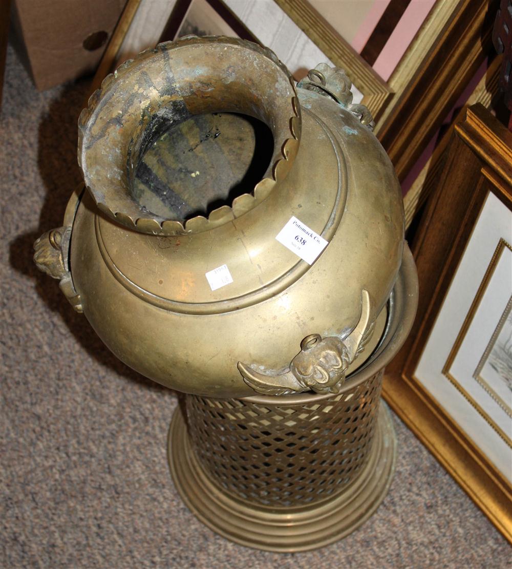 A PAINTED COAL BIN AND SHOVEL