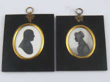 A painted on ivory oval