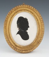 A Painted Silhouette of Mrs. P
