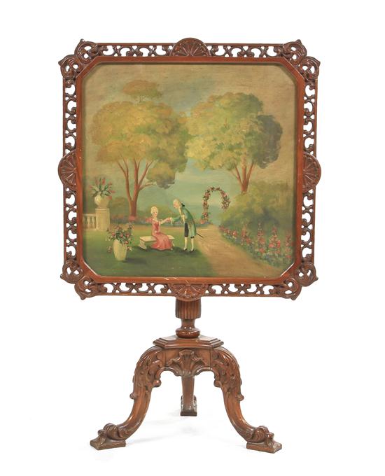 A Painted Tilt-Top Tea Table the