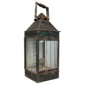 A Painted Tole Ware Portable L