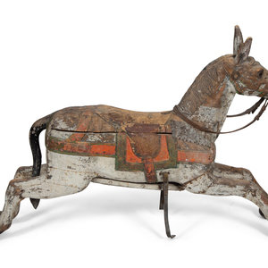 A Painted Wood Carousel Horse