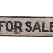 A Painted Wood 'For Sale' Sign