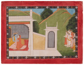 A PAINTING OF KRISHNA AND RADH
