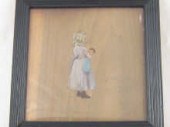 A painting on natural finished