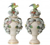 A PAIR 19TH C. FRENCH PORCELAI