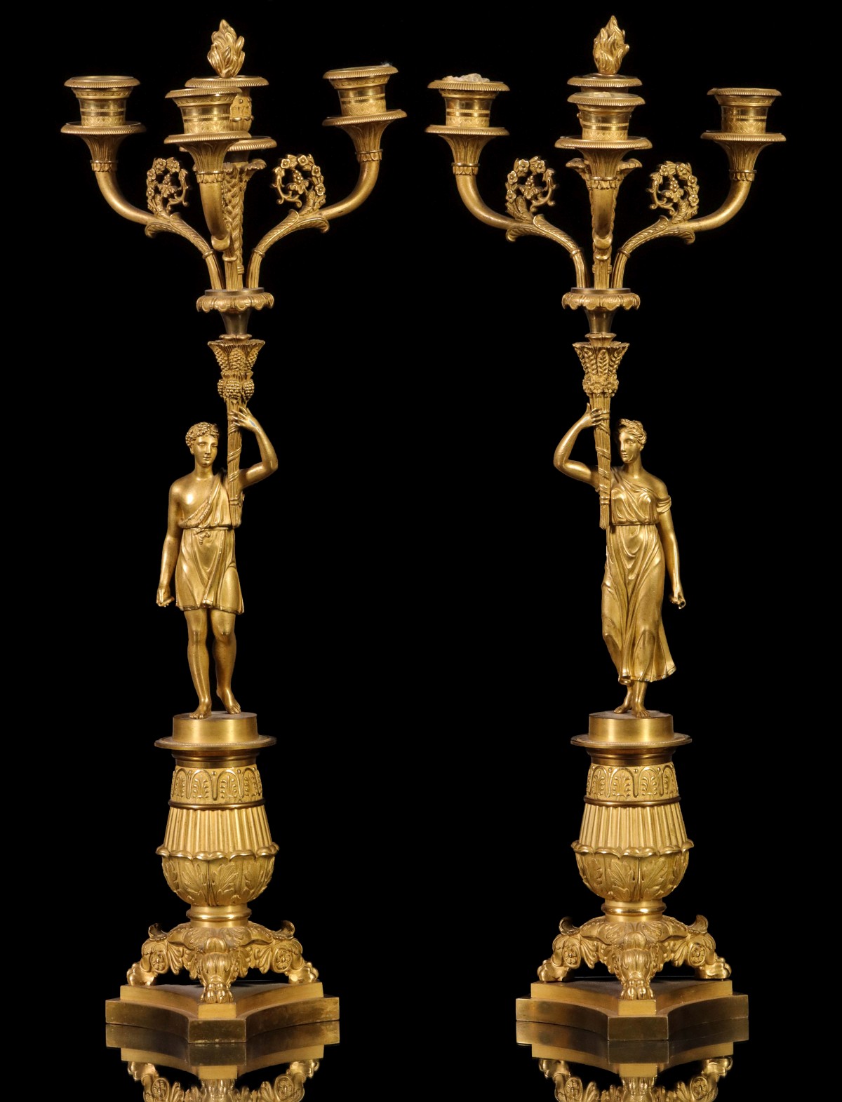 A PAIR 19TH CENT FRENCH EMPIRE