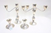 A PAIR AMERICAN STERLING SILVE