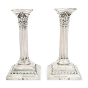 A Pair American  Weighted Silver