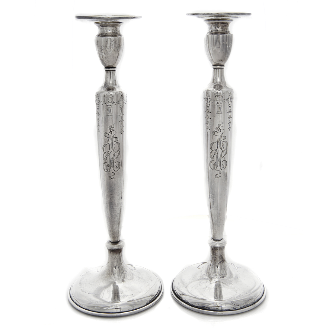 A PAIR BARBOUR SILVER CO STERLING