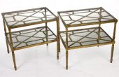 A PAIR ITALIAN MODERN BRASS OC