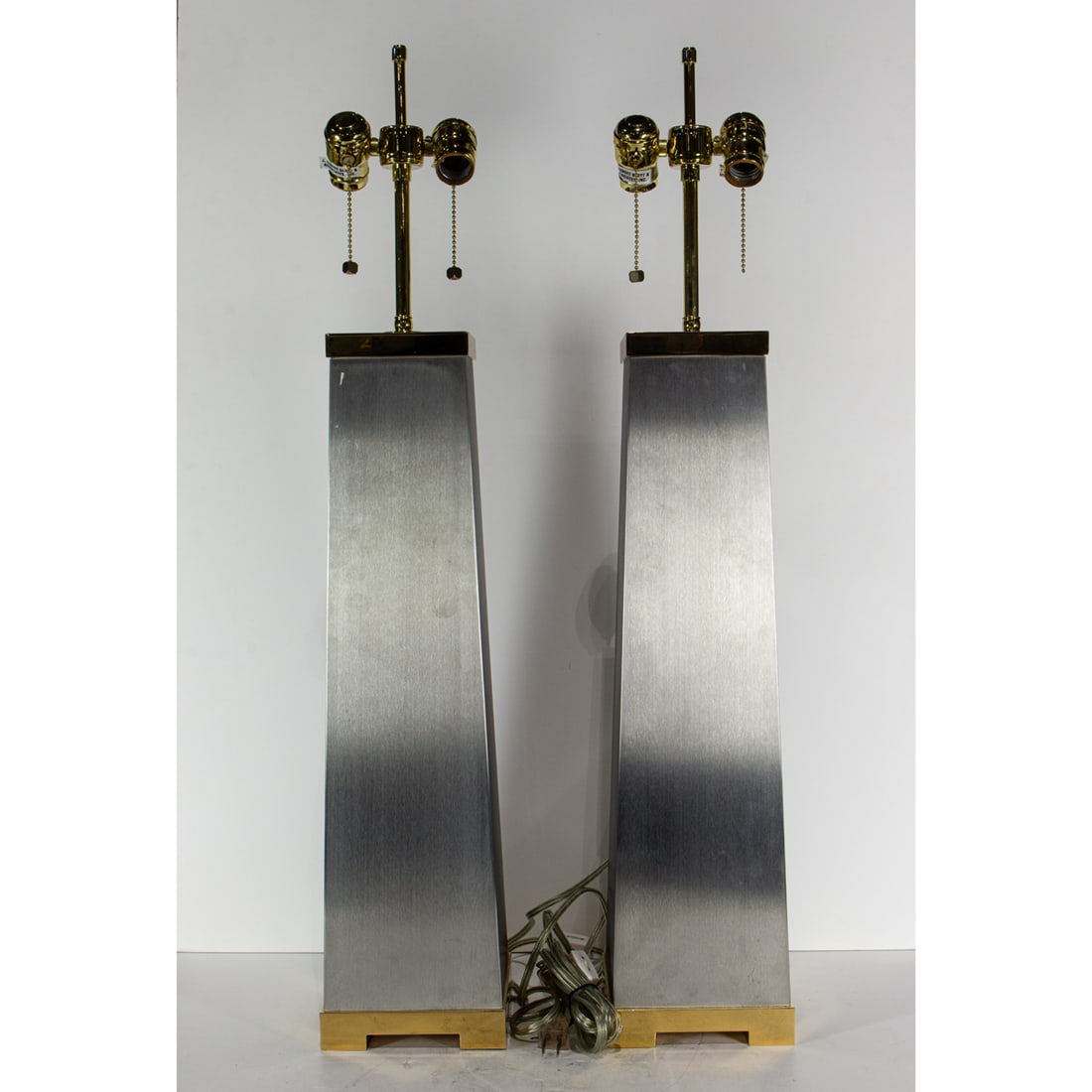 A PAIR J. ROBERT SCOTT STAINLESS