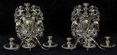 A PAIR LOUIS XV STYLE SILVER P