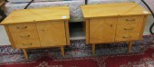 A PAIR MID-CENTURY MAPLE NIGHT