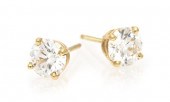 * A Pair of 14 Karat Yellow Go