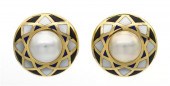 A Pair of 14 Karat Yellow Gold