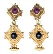 A PAIR OF 14 KARAT YELLOW GOLD