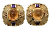 A PAIR OF 14 KARAT EAR CLIPSA