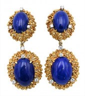 A PAIR OF 14 KARAT YELLOW GOLD