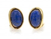 * A Pair of 18 Karat Yellow Go