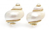 *A Pair of 18 Karat Yellow Gol