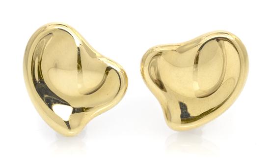*A Pair of 18 Karat Yellow Gold