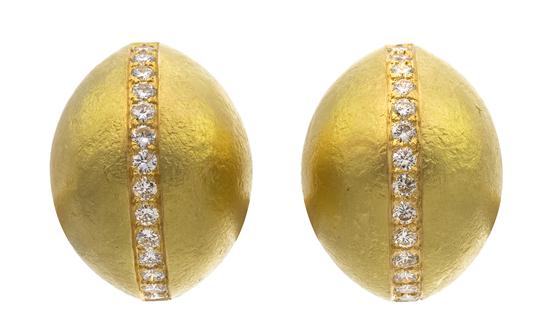 A Pair of 18 Karat Yellow Gold