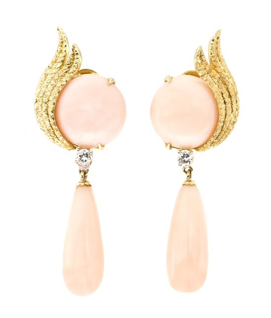 A Pair of 18 Karat Yellow Gold