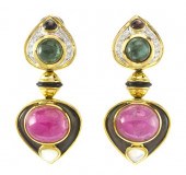 A Pair of 18 Karat Yellow Gold