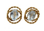 A PAIR OF 18 KARAT YELLOW GOLD