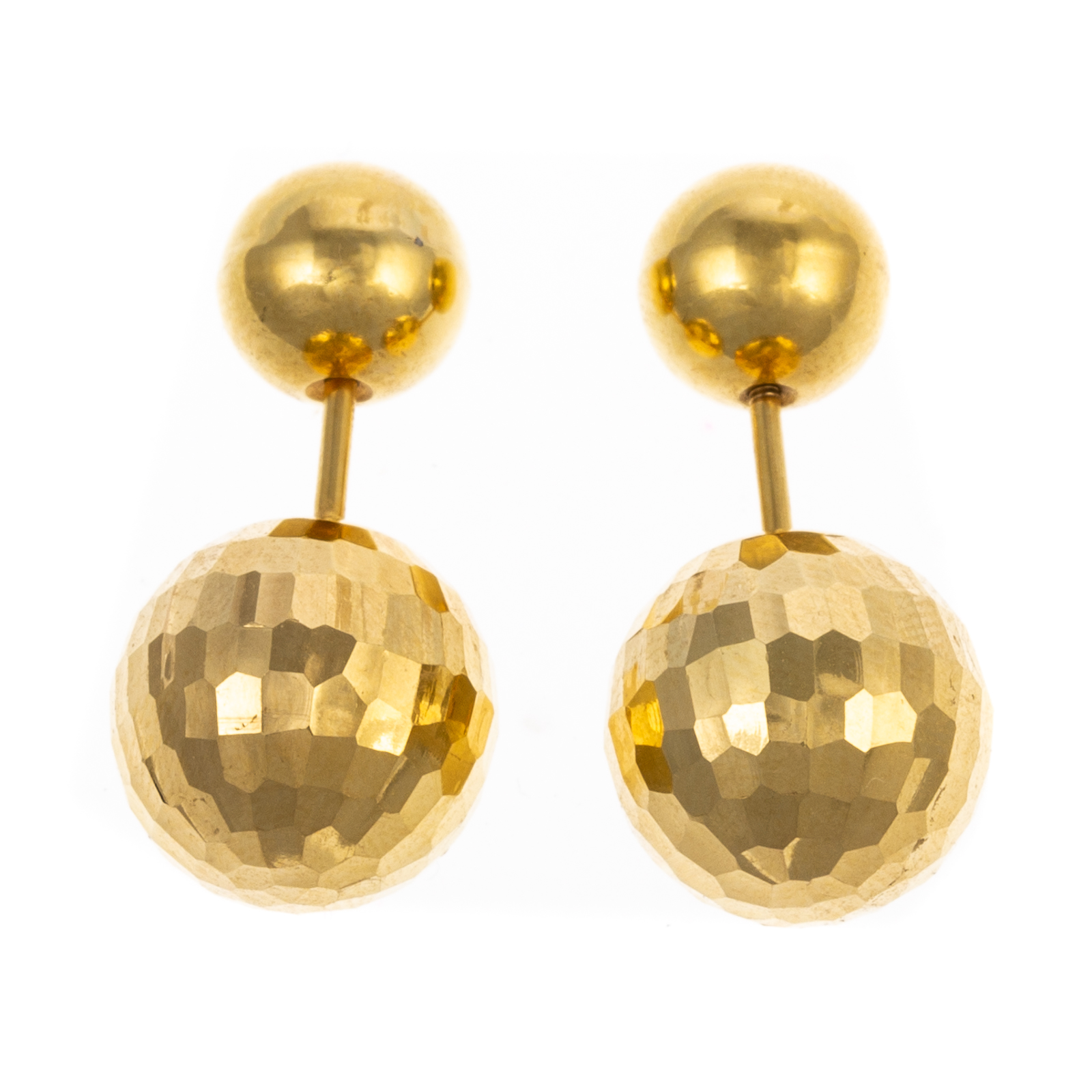 A PAIR OF 18K CHRISTIAN DIOR DOUBLE