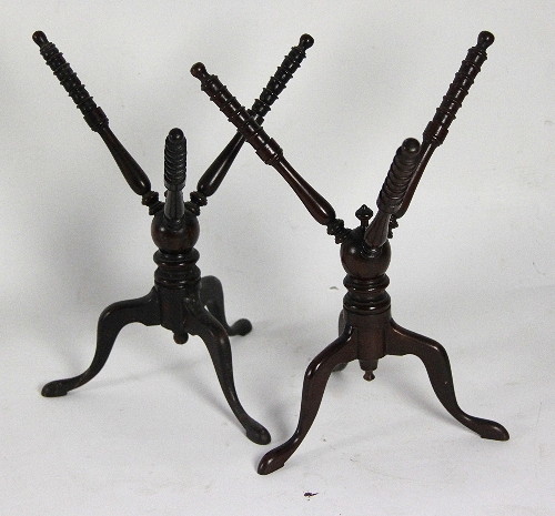 A pair of 18th Century mahogany cat