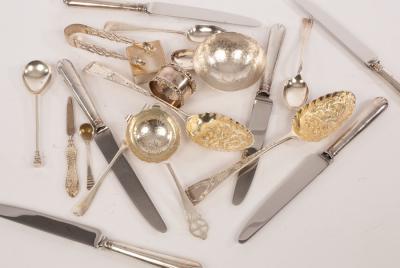 A pair of 18th Century silver