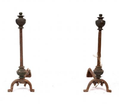 A pair of 18th Century brass