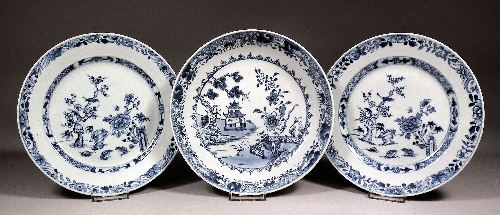 A pair of 18th Century Chinese blue