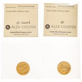 A PAIR OF 1910 SOVEREIGNS FROM
