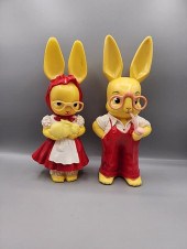 A pair of 1950 early plastic o