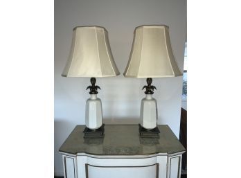 A pair of 1960's brass and