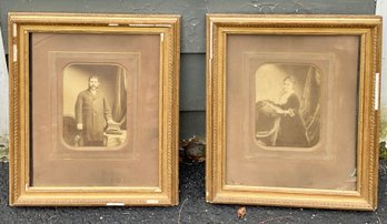A pair of 19th C. black and