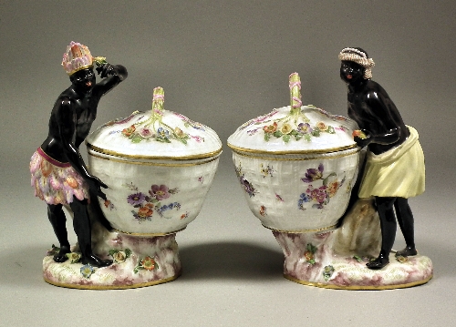 A pair of 19th Century Meissen