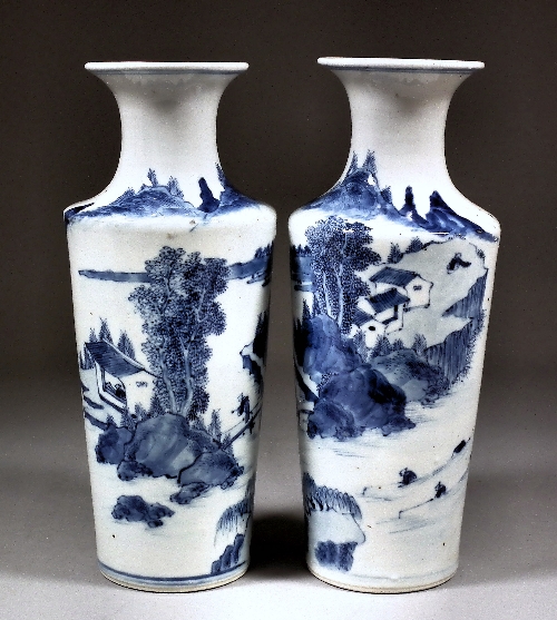 A pair of 19th Century Chinese blue