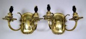 A pair of 19th Century brass t